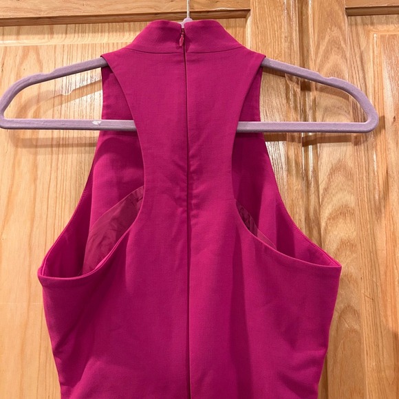 Elizabeth and James Pink Sleeveless Mock Neck Mini Dress Fitted Bodycon Women's - Picture 6 of 11